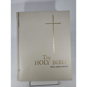 Holy Bible King James Version 1963 KJV Padded Cover VTG Gold Edge Good Council
